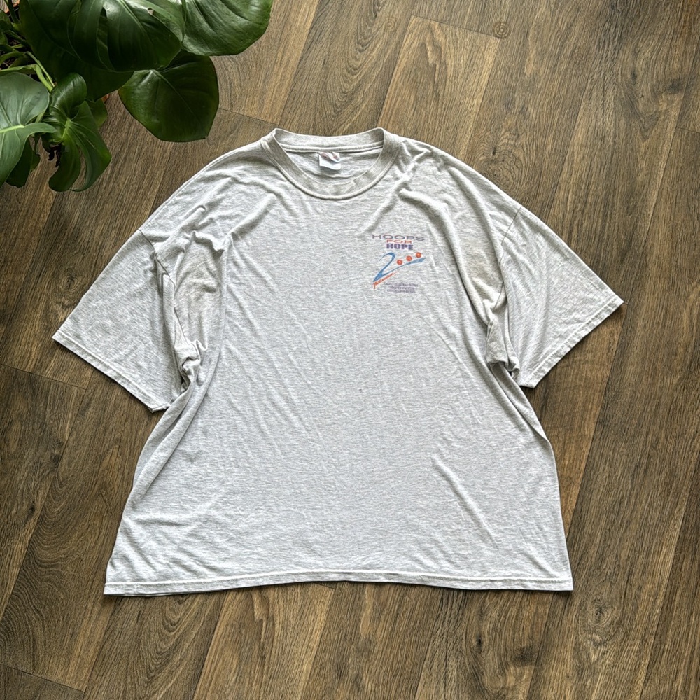 Vintage vtg 2000 Hoops for Hope Relay for Life Tee - Picture 2 of 5